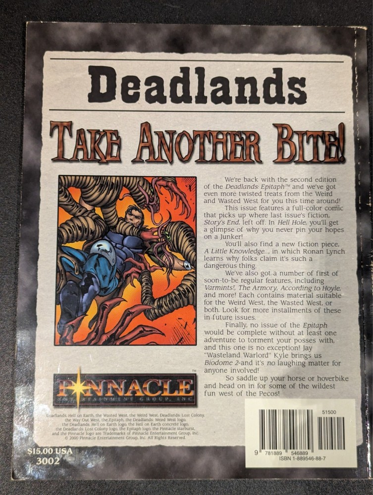 The Epitaph Vol 1 Issue 2 - Deadlands - Pinnacle
