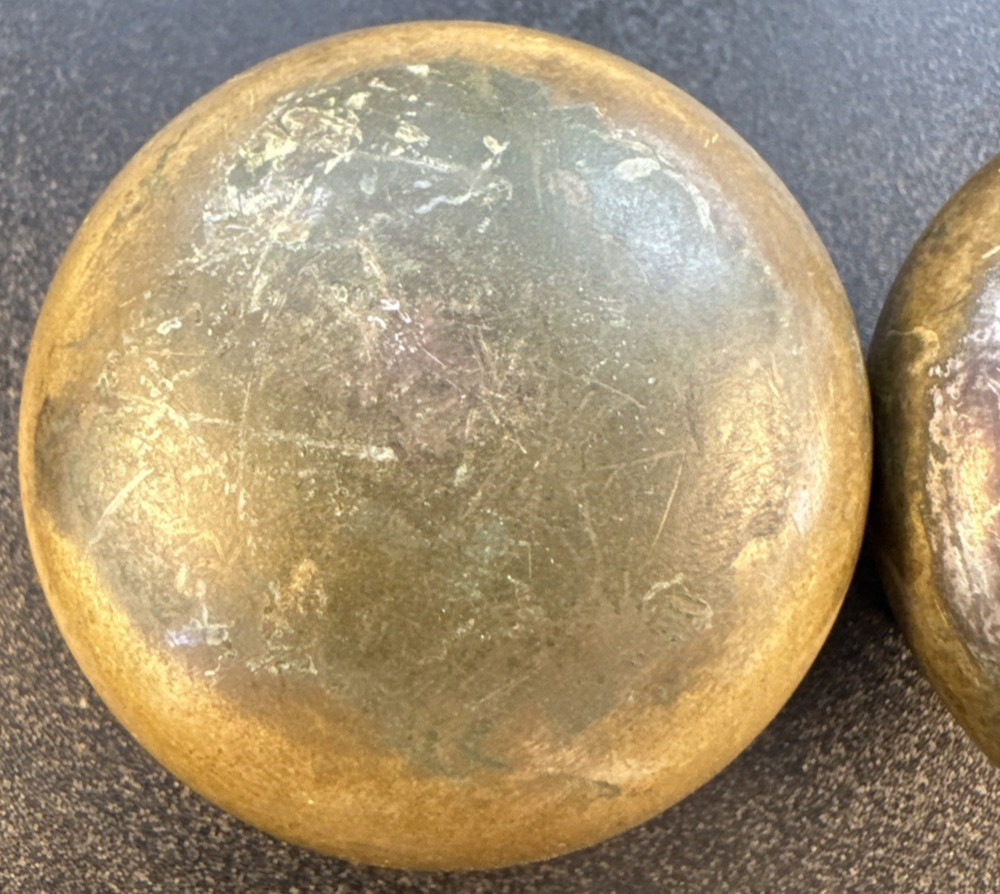 Pair Antique Passage Door Knobs 2-1/4”