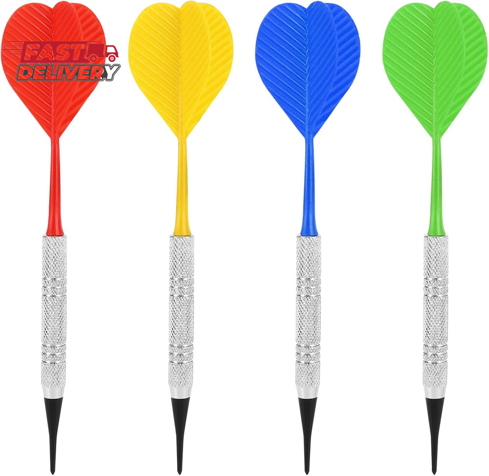 Accmor Soft Tip Darts, Bar Dart, Plastic Tip Darts Set, Attach Extra 100 Black 2