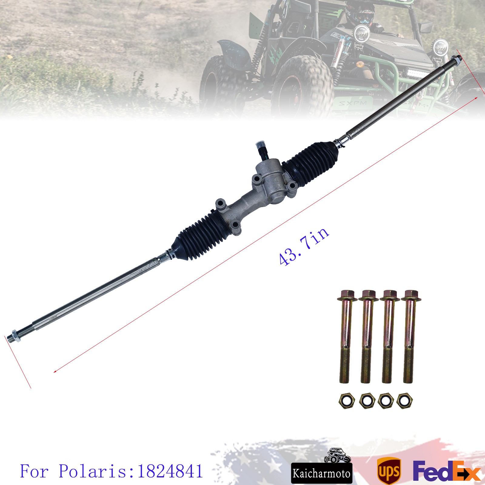 New Steering Gear Box Rack Pinion for Polaris RZR XP Turbo S 1824805 US