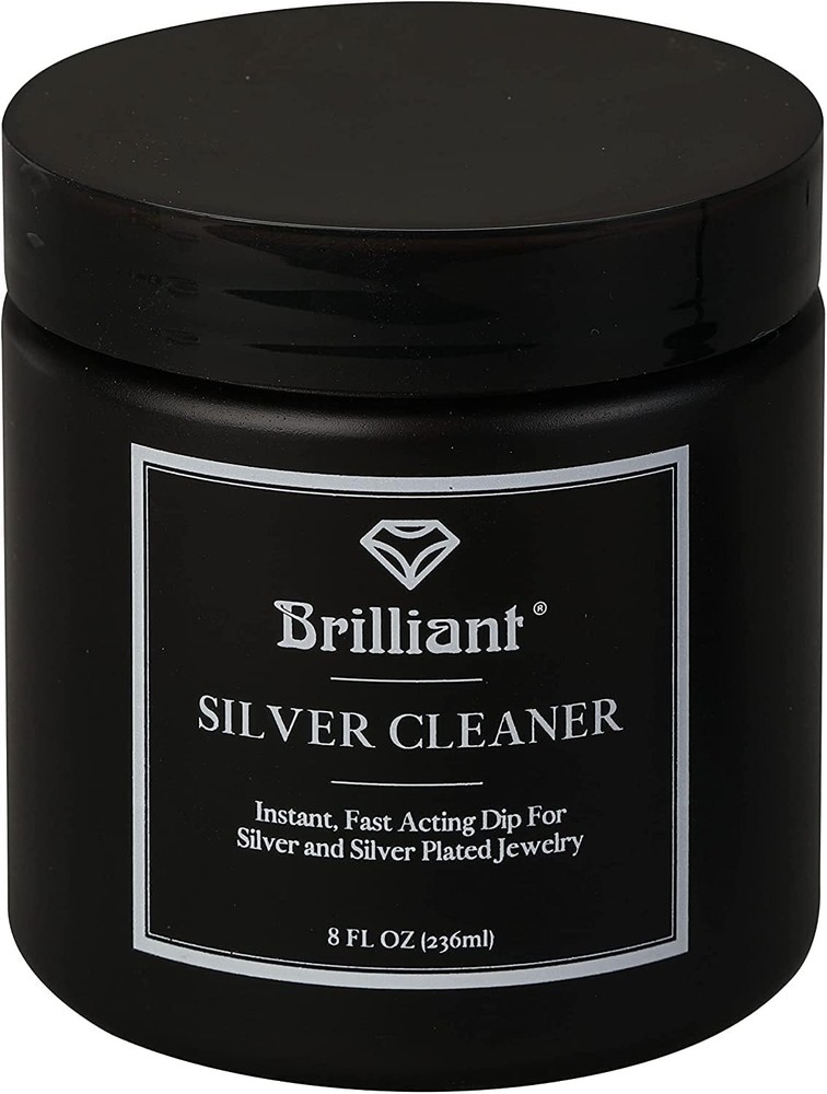 Brilliant Silver Dip Cleaner, Black 8 Oz