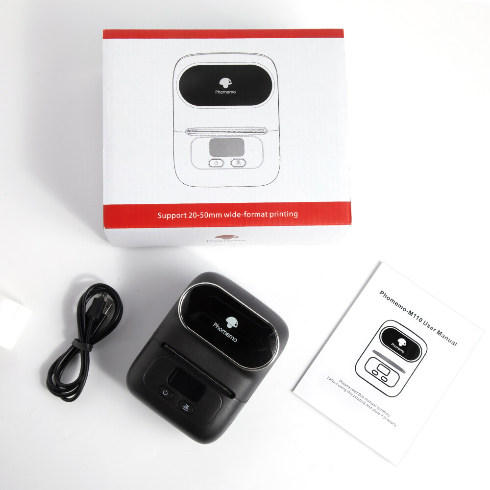 Phomemo Portable Wireless BT Pocket Mobile Thermal Printer Label Receipt Printer