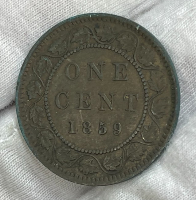 1859 Canada Large Cent Coin