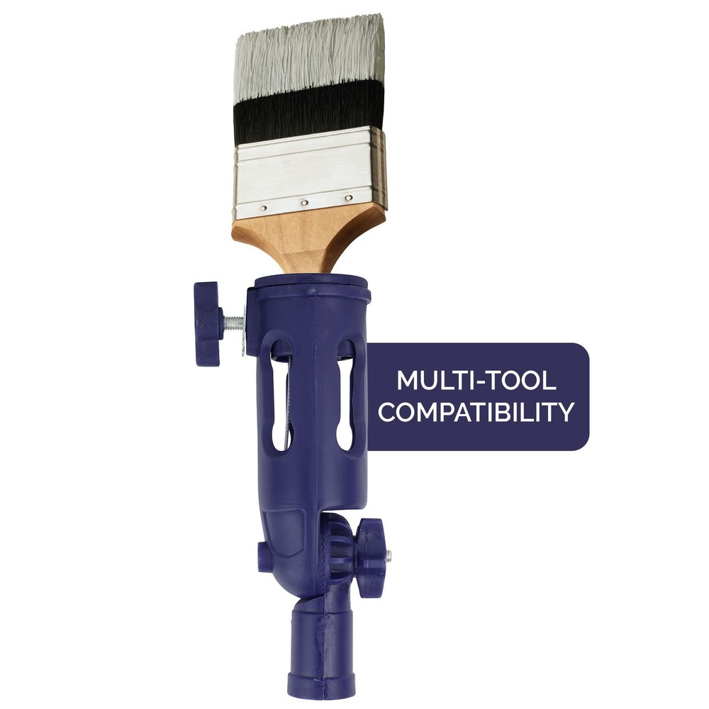 Foxtrot Multi-Angle Paint Brush Extender - Extension Pole 3 inches, Blue