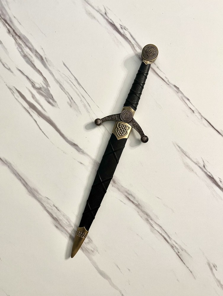 Medieval Steel Dagger with Celtic Designs