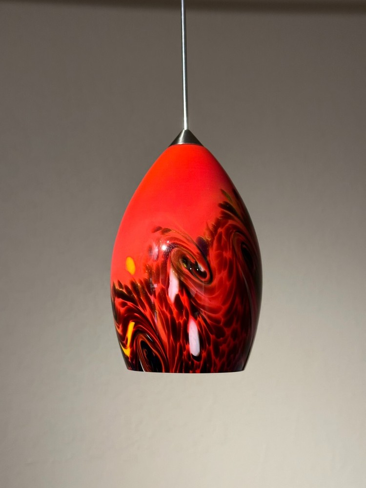 Red Lava Pendant - Tech Lighting Compatible - 12V Halogen - NEW