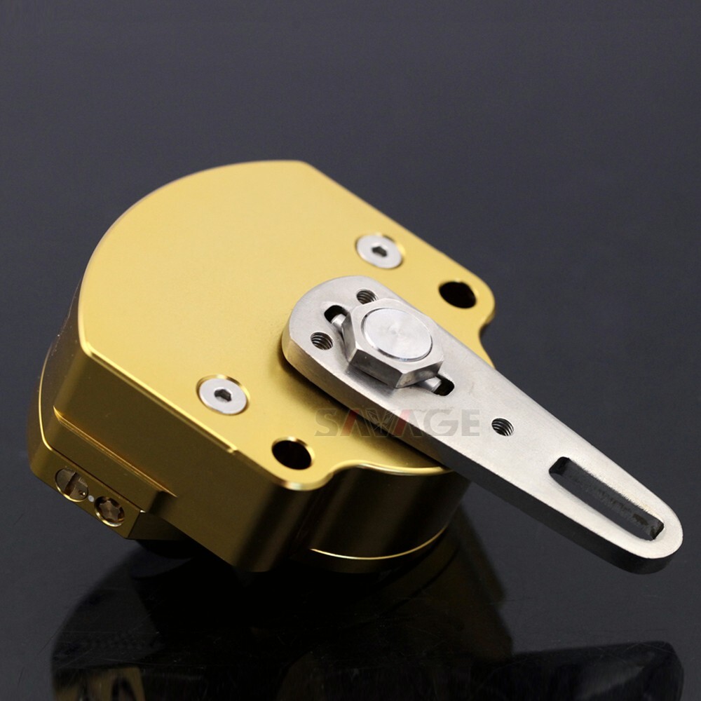 Gold Universal Adjustable Steering Damper Stabilizer Safety Control Off-Road