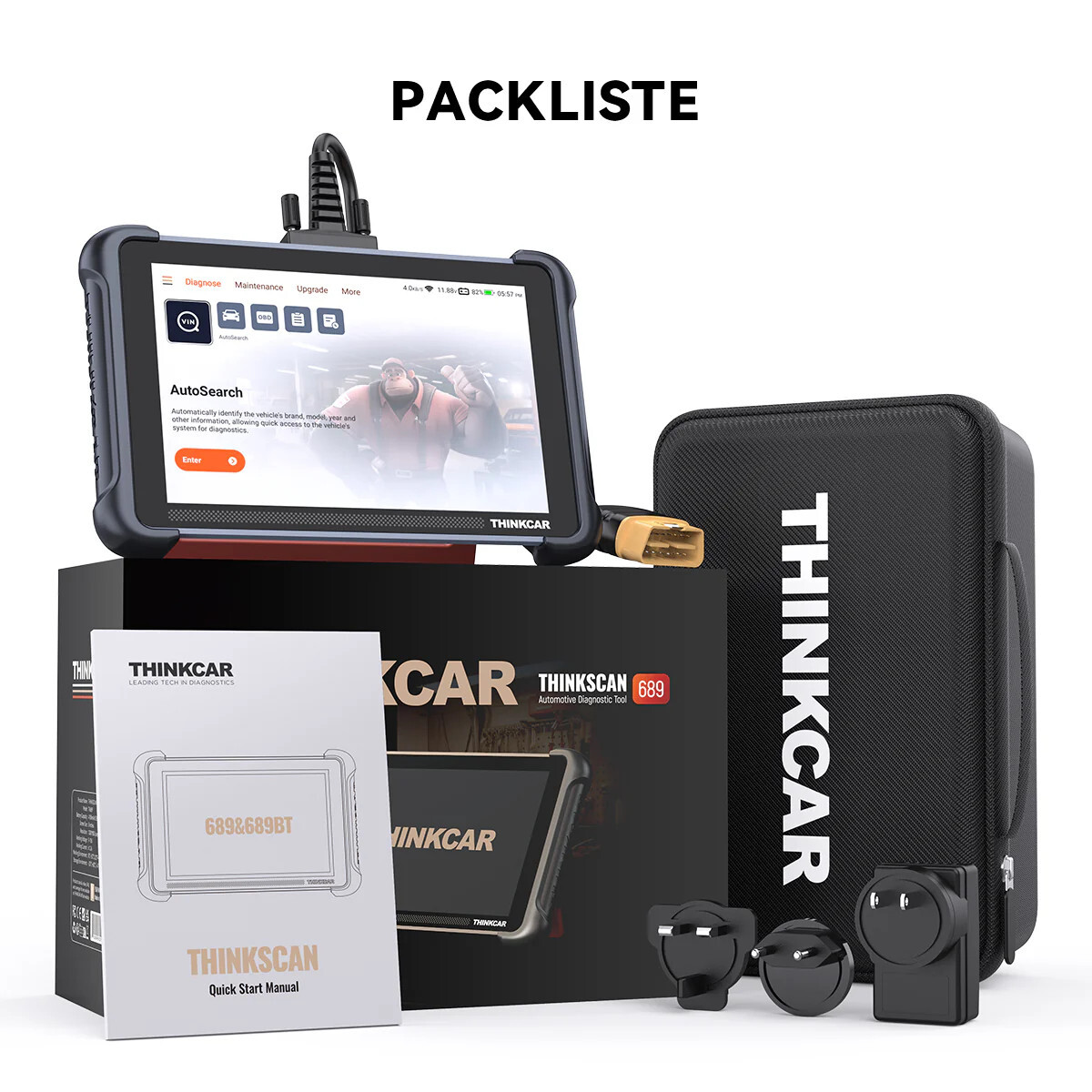 2025 ThinkScan 689 Bidirectional Car Coding Full System Diagnostic Scanner Tool