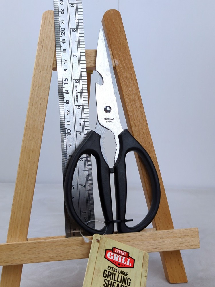 Multi-Function GRILLING SCISSORS/SHEARS, Heavy Duty, JUMBO Size/Large Hands, NEW