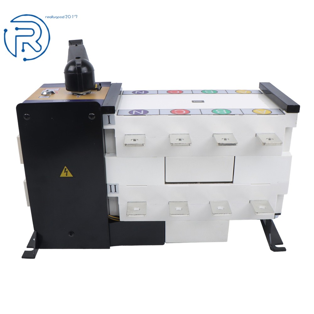 1Pack ATS Automatic Transfer Switch 400A 4 Poles Grid to AC Generator 110V 220V