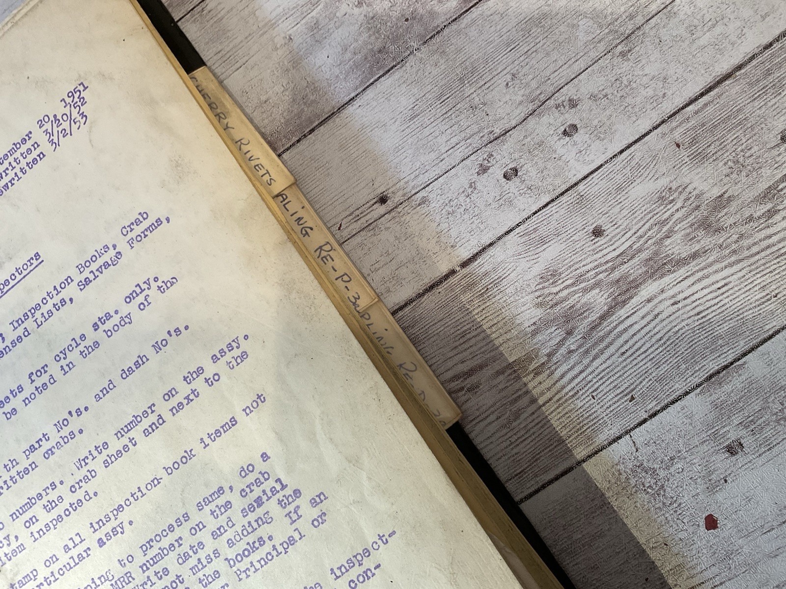 ORIG 1950s REPUBLIC AVIATION IN-HOUSE TECH MANUAL REPORTS AIRCRAFT CONSTRUCTION