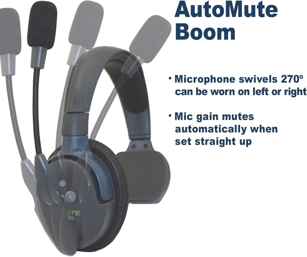 Eartec Full Duplex Wireless Intercom 2 Way Communication System - 2 Doubles