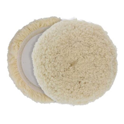 8" 100% Wool Hook & Loop Grip Buffing Pad for Compound Cutting & Polishing -
