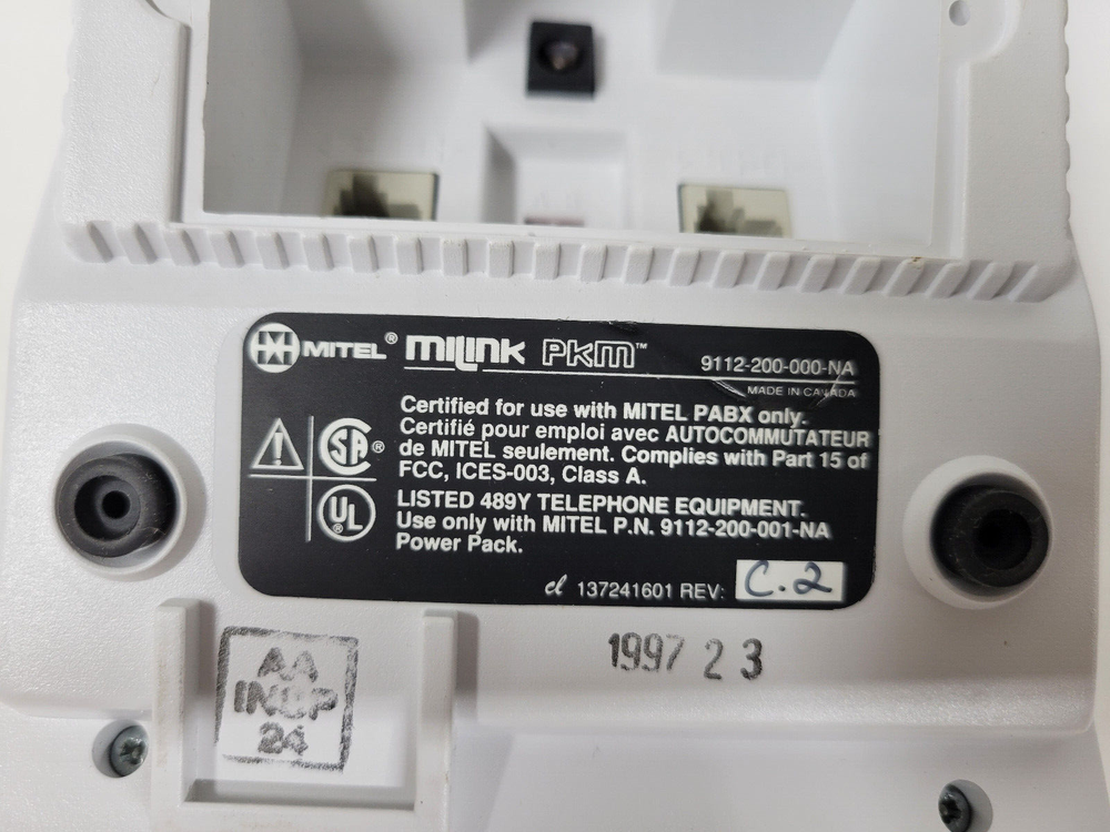 NOS - Mitel MiLink Programmable Key Module (9112-200-000-NA) White