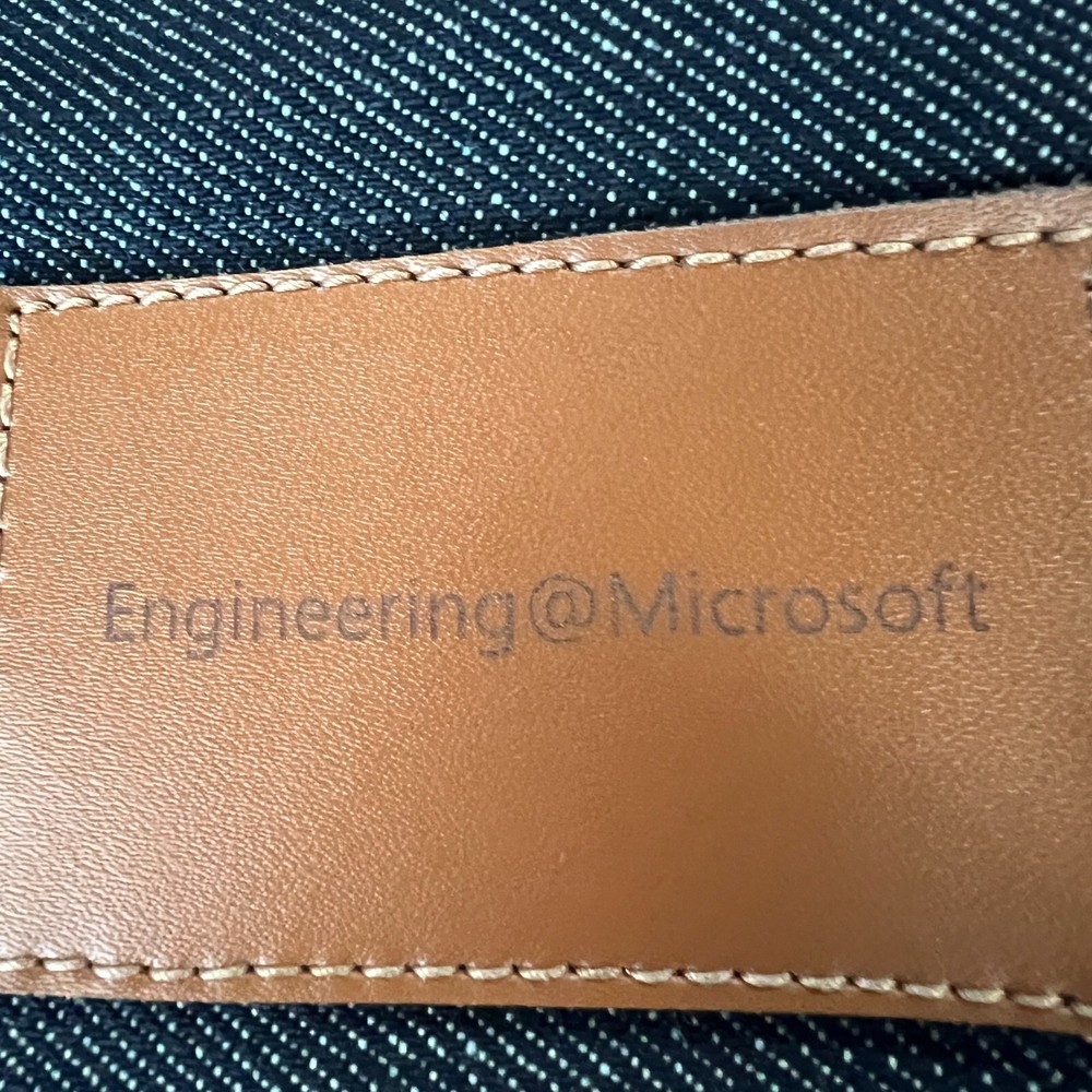 Dopp Kit Microsoft toiletry engineering engineering@microsoft travel bag denim