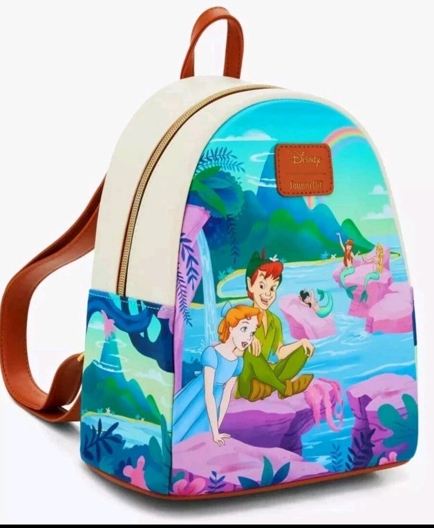 🚀Loungefly Disney Peter Pan Mermaid Lagoon Mini Backpack - NEW With Tags🚀