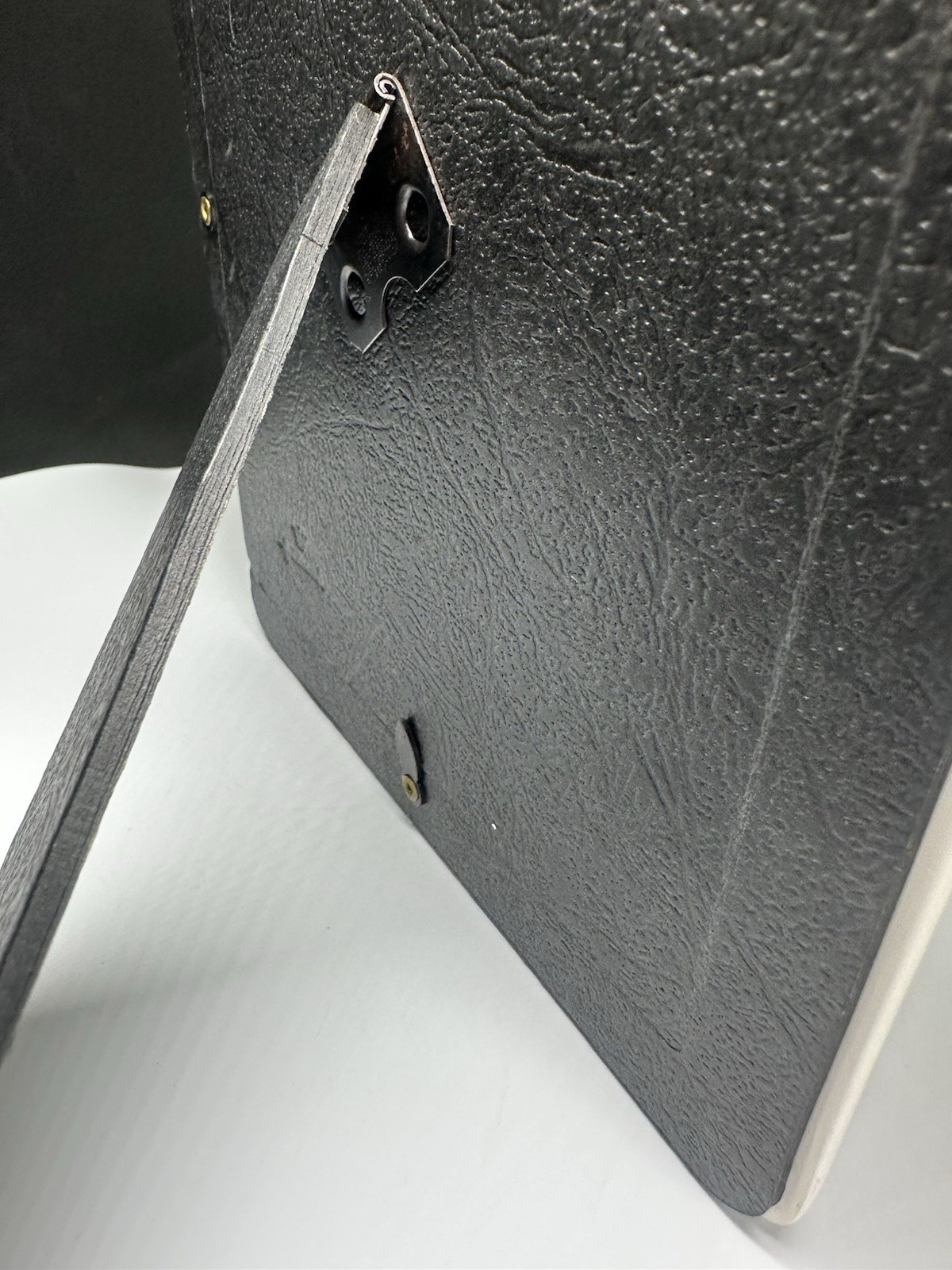 Vintage Hallmark White and Blue Ceramic Picture Frame Oval Fits 5x7 Blue Bow