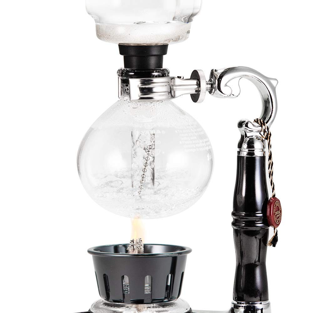 3 Cup Tabletop Siphon Gravity Coffee Maker with Alcohol Burner