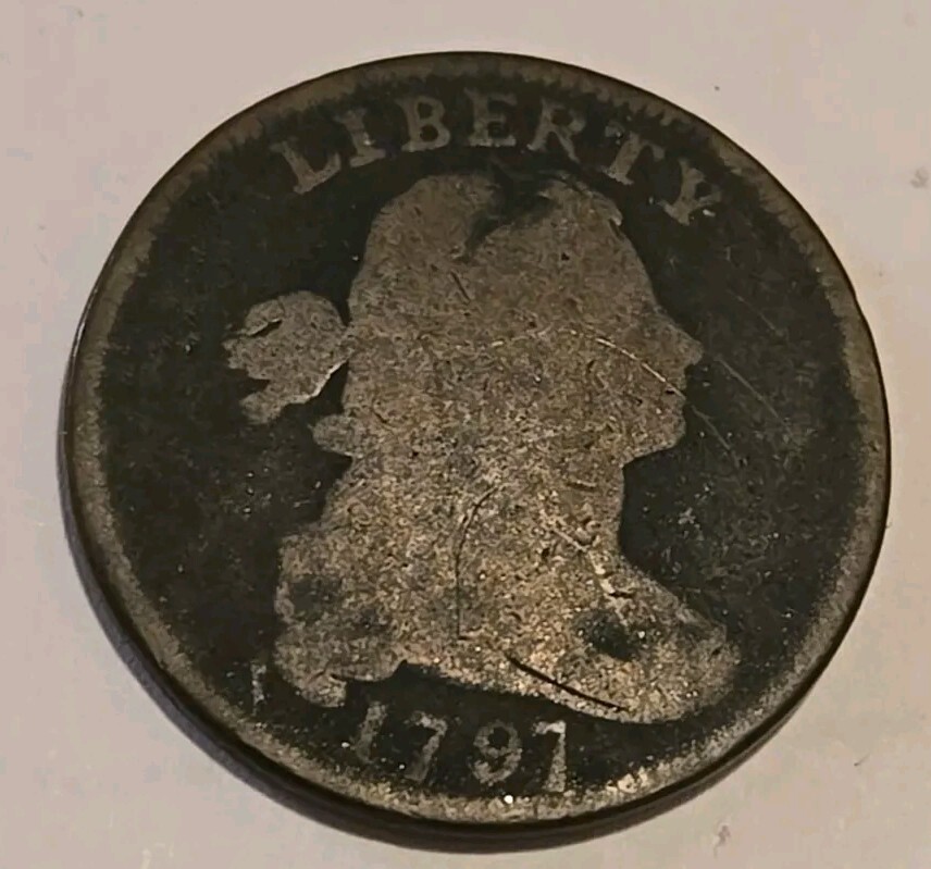 1797 Draped Bust Large Cent Nice Original Brown