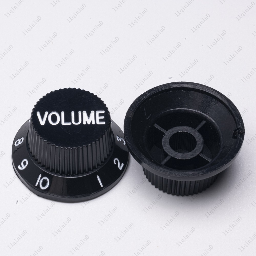 Black/White Numbers ST Electirc Guitar Knobs Volume Tone Knob For Stratocaster