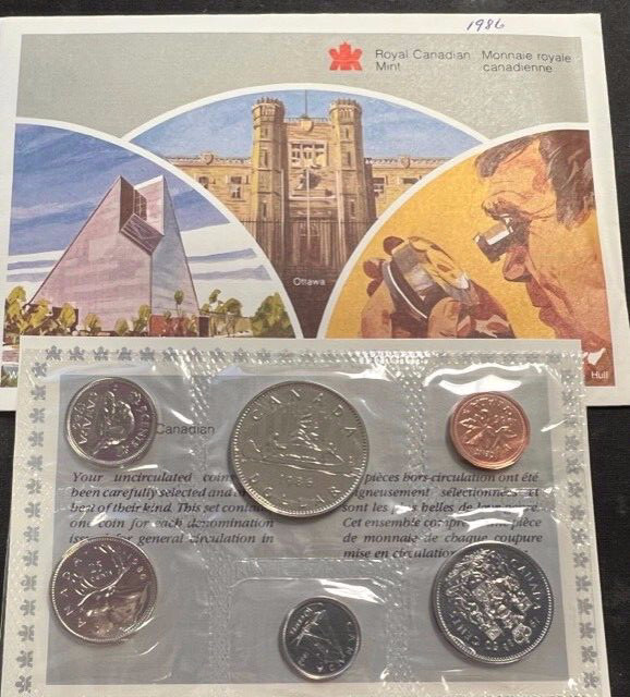 Canada 1986 PL Proof Like Uncirculated Coin Set