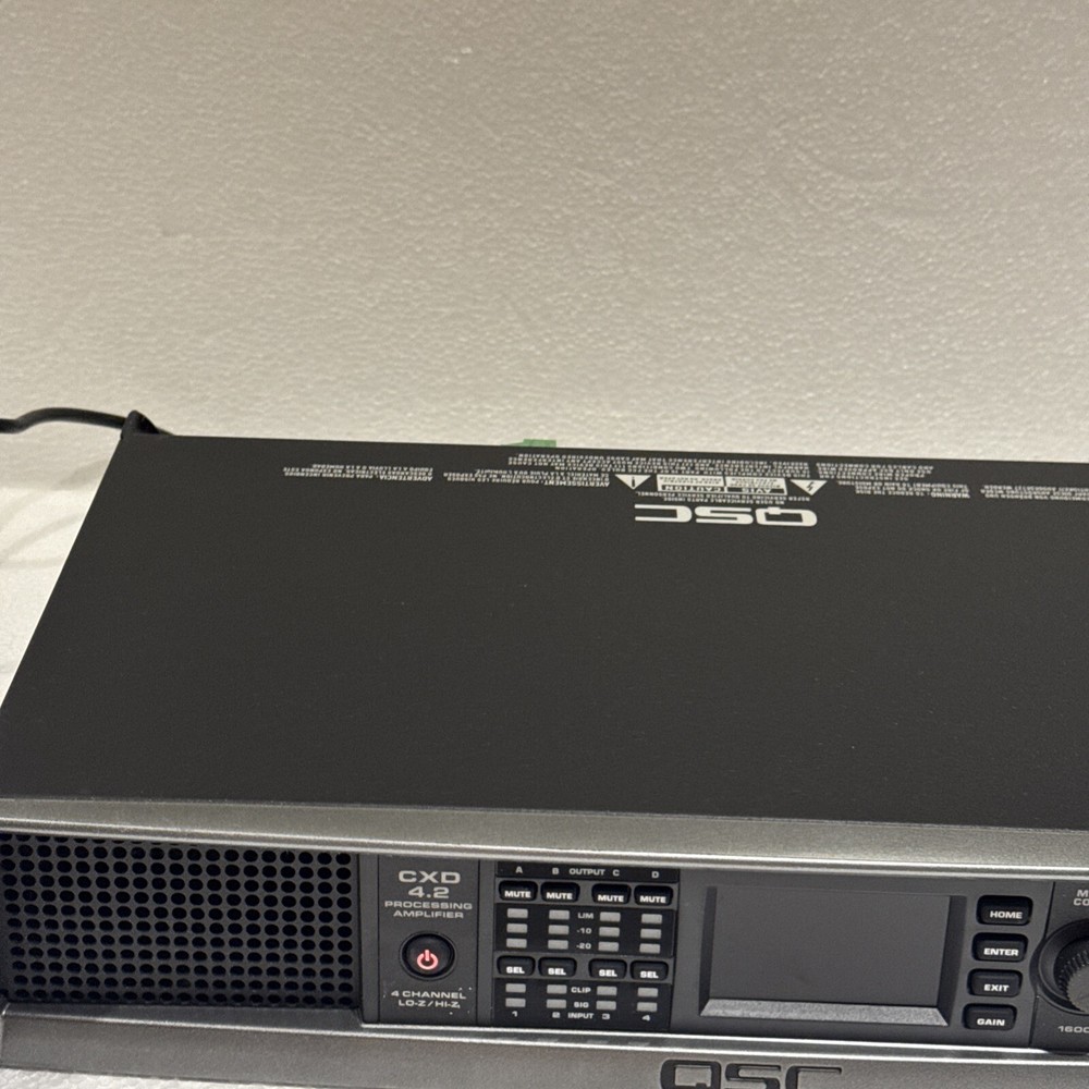 QSC CXD4.2 , 4 Channel Network Processing Amplifier