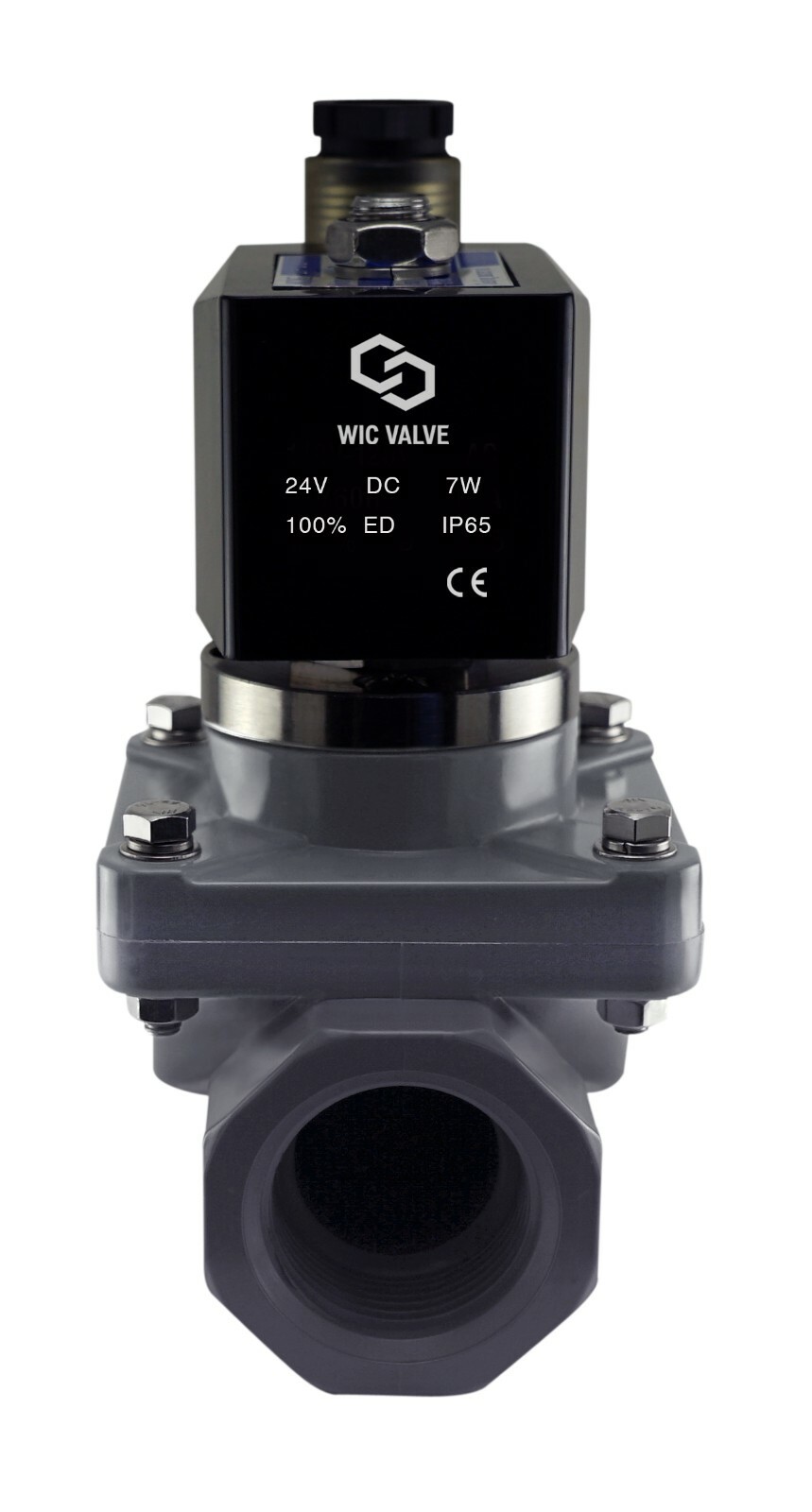 3/4" Inch Anti Corrosion Chemical Resistant Water Solenoid CPVC Valve NC 110V AC