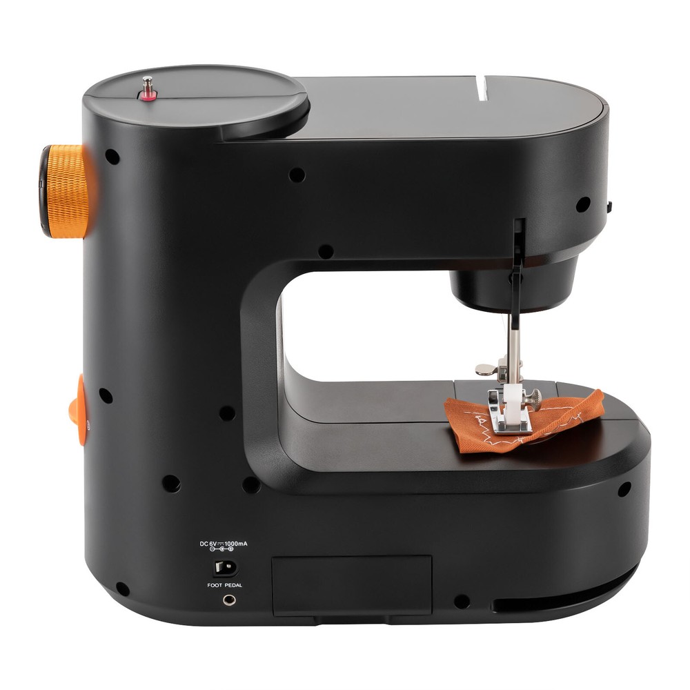 Black Mini Sewing Machine for Beginner Dual Speed Portable Sewing Machine