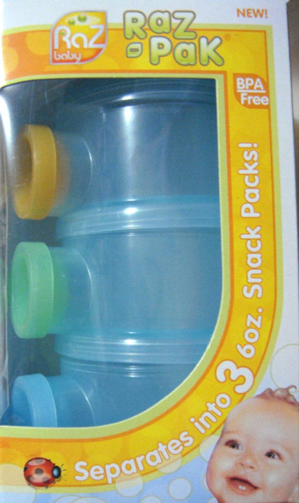 Razbaby Raz-Pack Formula & Snack Container