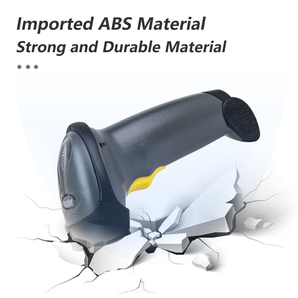 Symbol LS2208-SR20007R-NA Wired USB 1D POS Code Barcode Scanner Reader w/Stand