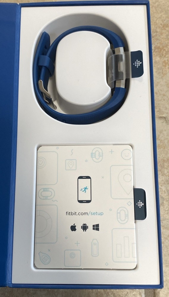 Fitbit Charge 2 Wristband Activity Tracker, Large - Blue