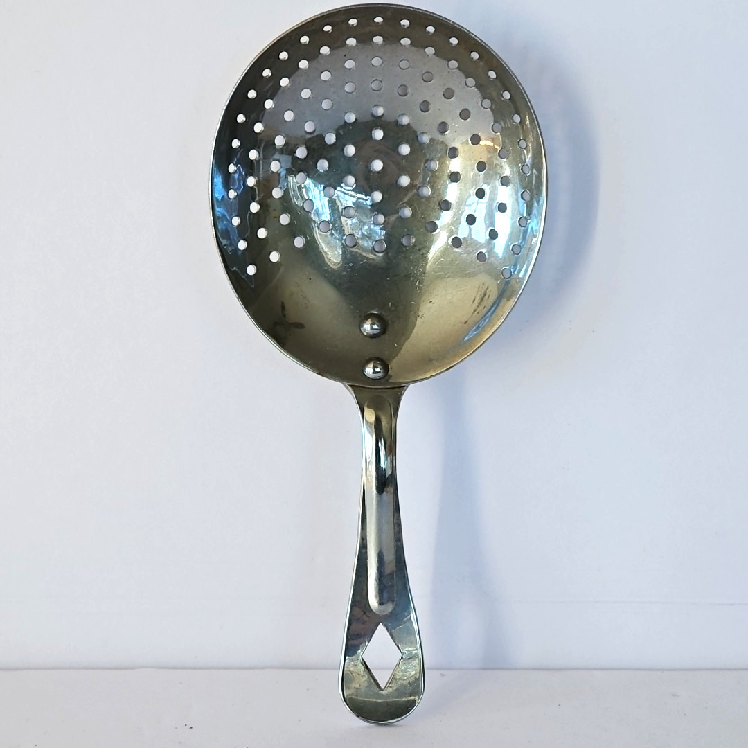 Vintage Julep Cocktail Strainer Irvin Ware Chrome Barware Made in USA 1942