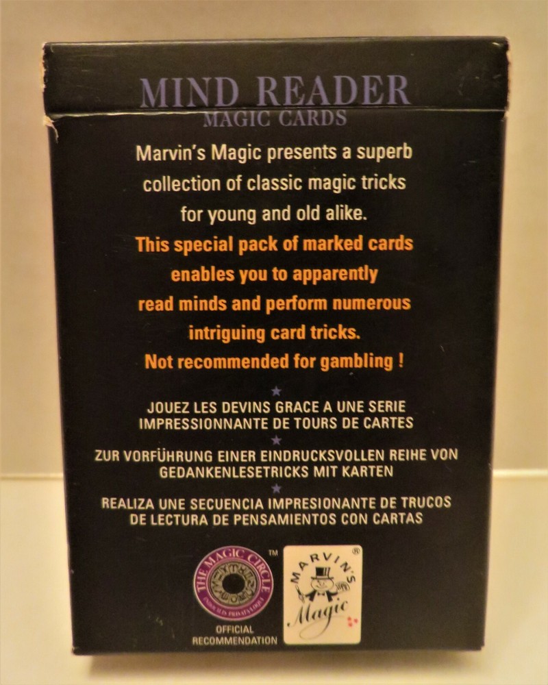 Marvin's Magic Presents Mind Reader Magic Cards - Magic Tricks