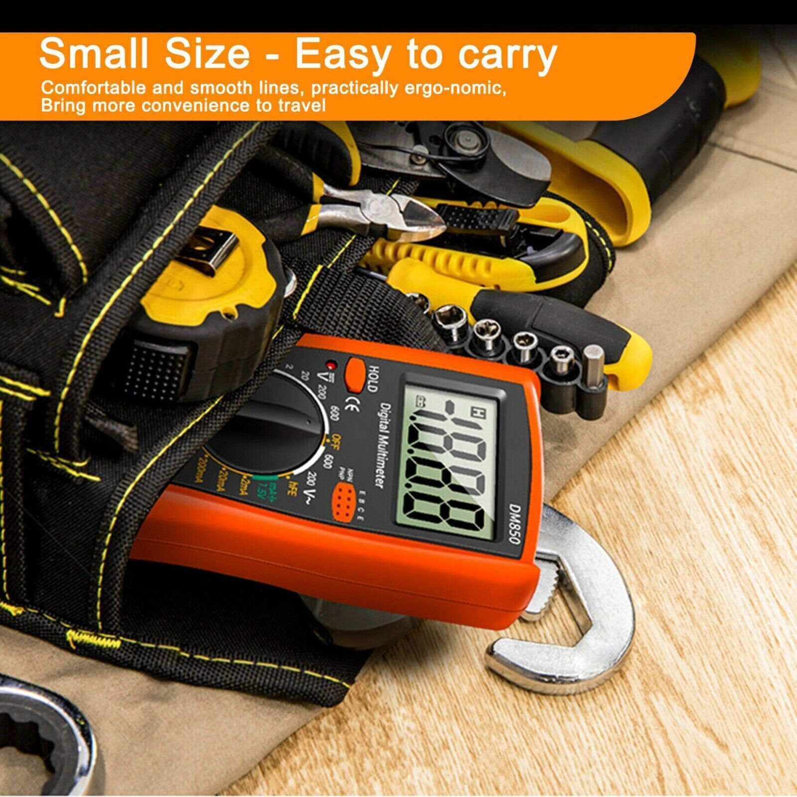 Digital Multimeter Voltmeter DM850 AC DC Ammeter Ohmmeter Volt Meter Tester Ohm
