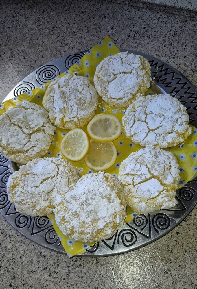 Lemon Crinkle Cookies.   #12.  Individually Wrapped