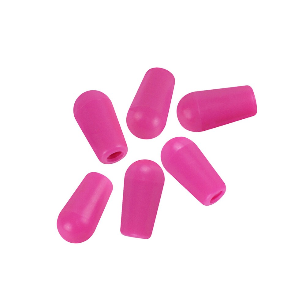 6 x Guitar 3 Way Toggle Tips 4mm Pickup Selector Knobs in 11 Colors Optional