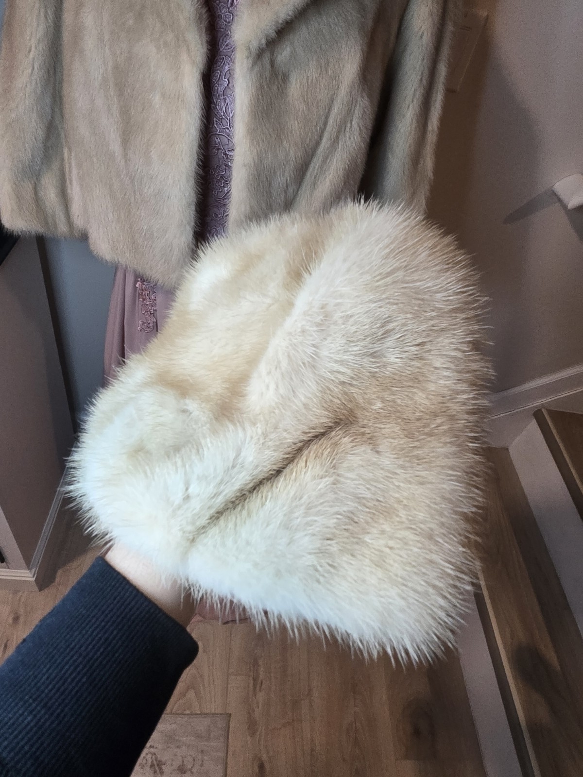 Natural Blond Mink Hat Vintage Slavic Style Women's Winter Hat See Pictures