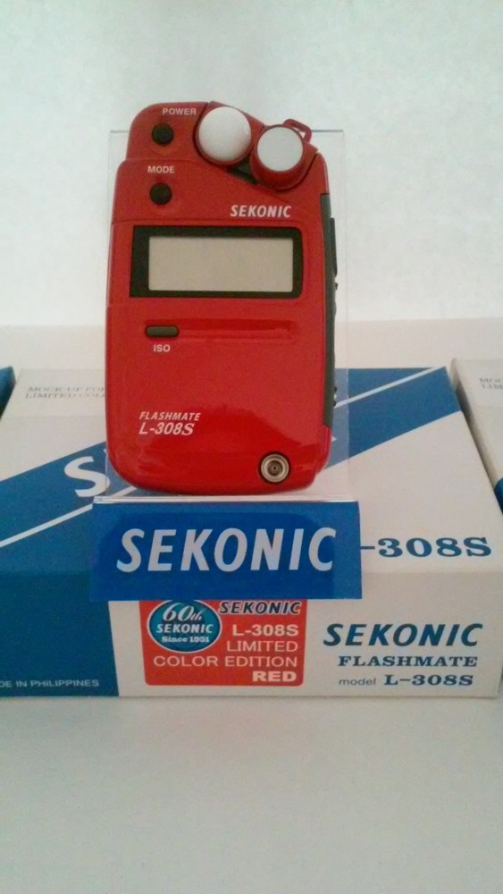 Sekonic 308S DISPLAY SAMPLES LIGHT METER (ALL 3 LIMITED COLORS SAMPLES ) RARE !!