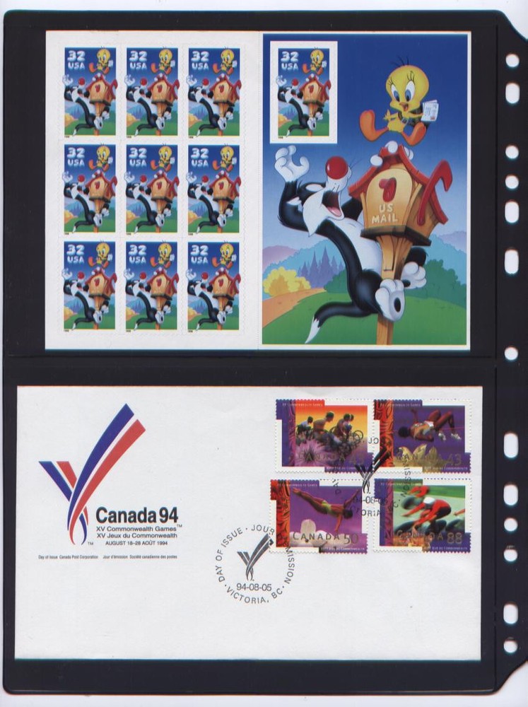 **ANCHOR 100 New Stock Pages 2S (2-Rows) Black Sheets/ Double Sided....