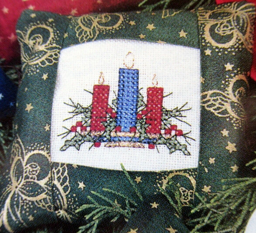 Patchwork Snowman Pals Assorted Christmas Greetings CROSS STITCH PATTERNS