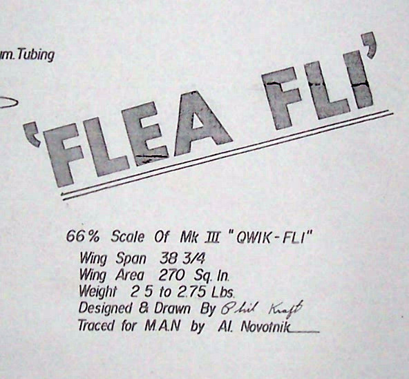 Phil Kraft's FLEA-FLI PLAN & CONSTRUCTION ARTICLE to Build RC Model Airplane