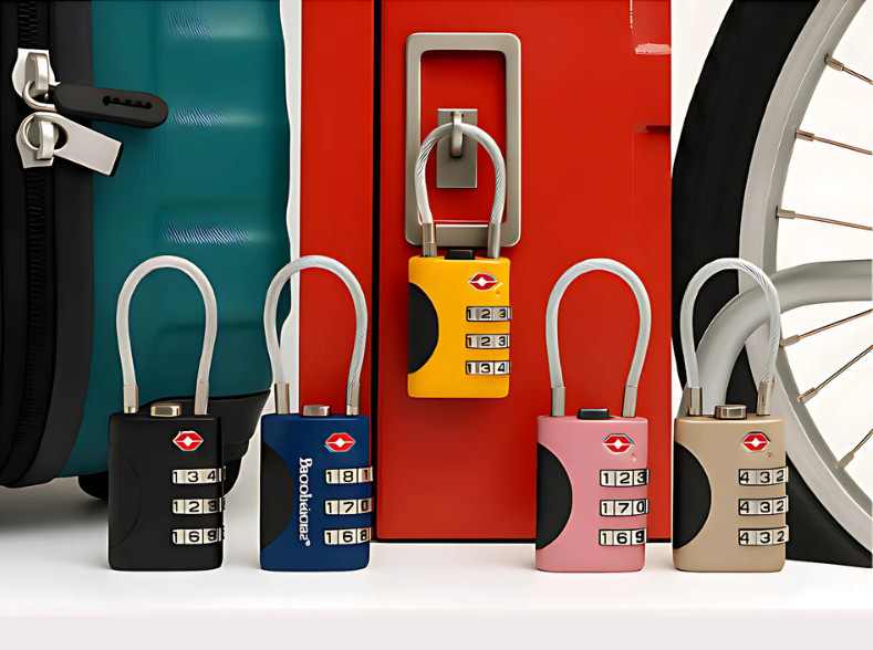 TSA Approved Luggage Locks 2 Pack - Keyless Combination Cable Travel Lock