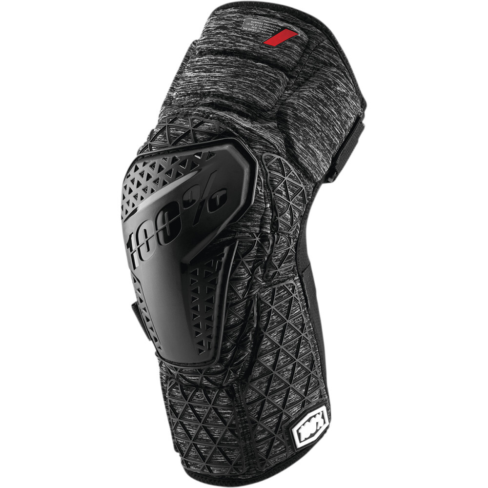 100% Surpass Knee Guards - Gray/Black | XL