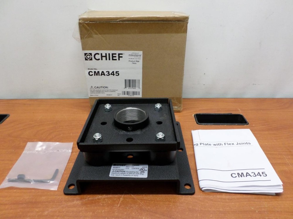 Chief CMA345 Structural Ceiling Plate with Rubber Flex Joint - New