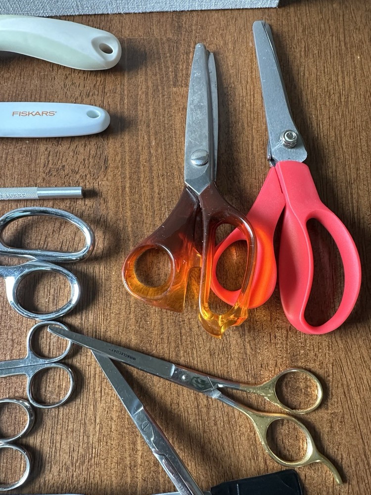 11 Piece Scissors, Fabric Cutters and Precision Knife, Sewing Tools