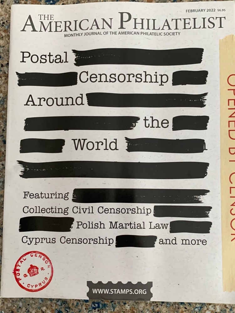 American Philatelist Magazine  2022, February