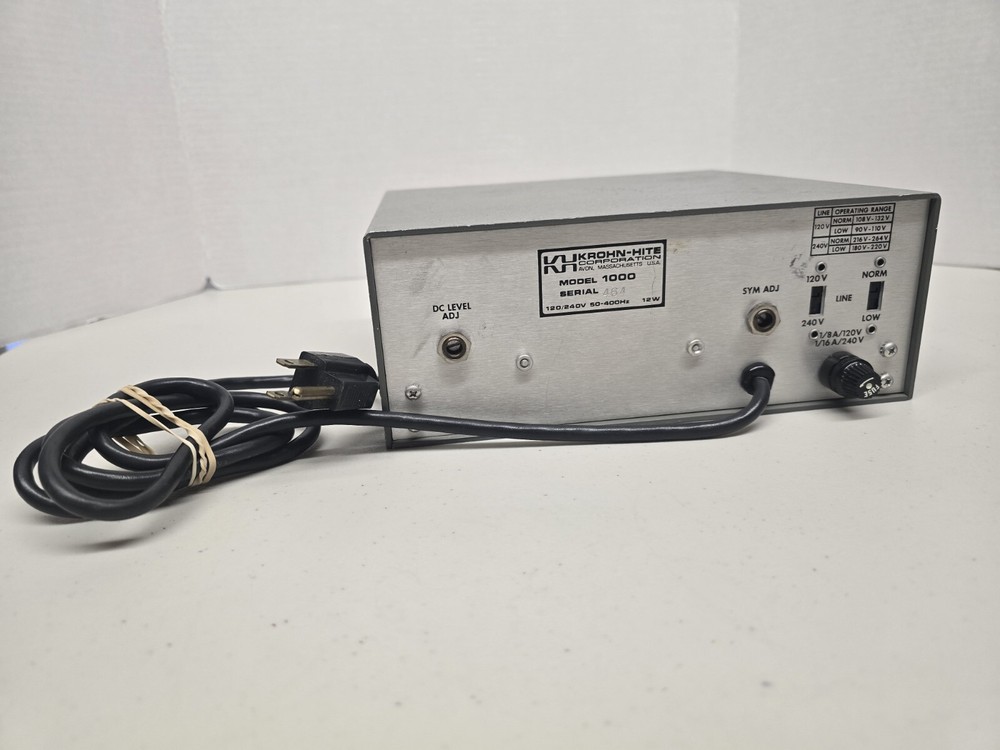 *Untested* Krohn-Hite 1200 Sweep / Audio Function Generator *Sold As Is*
