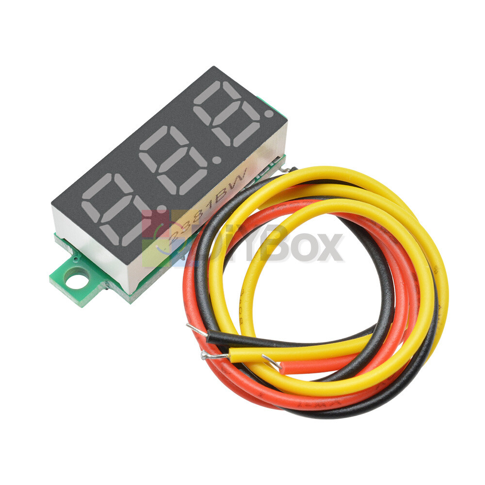 0.28" Red LED DC 0-100V Voltmeter Digital Display Voltage VOLT METER 12V 24V