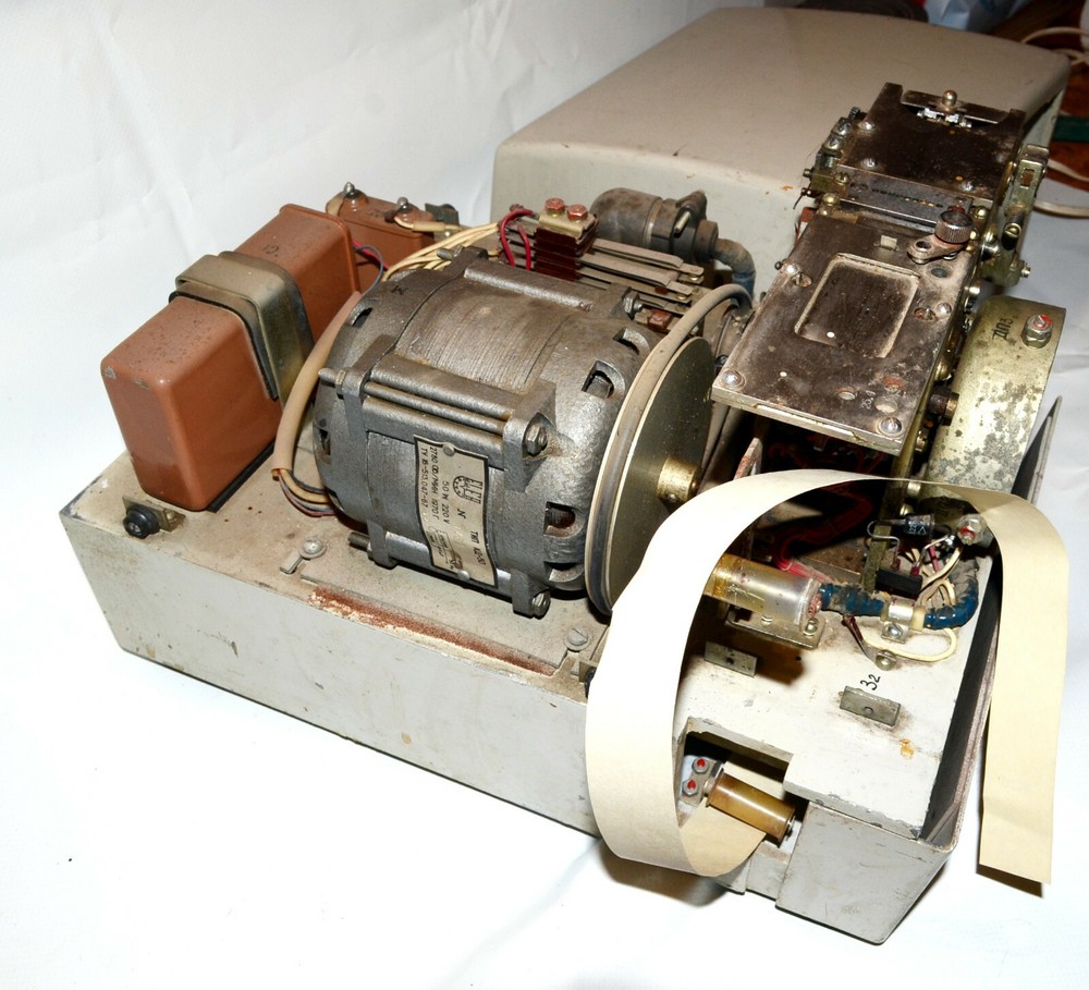 Vintage Soviet Device Tape Punch PL-150 Computer Punched Paper Tape Mainframe