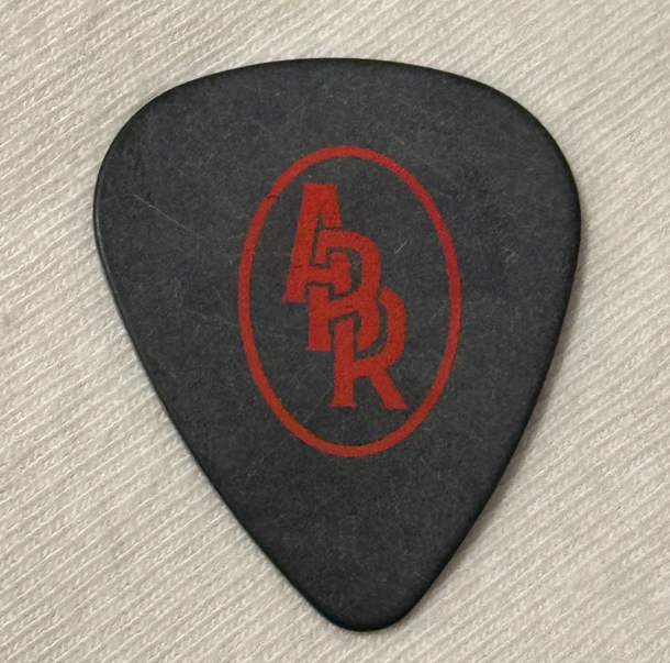 AUGUST BURNS RED BAND ABR GUITAR PICK TORTEX PLECTRUM RED ON CHARCOAL